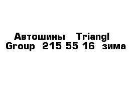 Автошины   Triangl   Group  215-55-16  зима